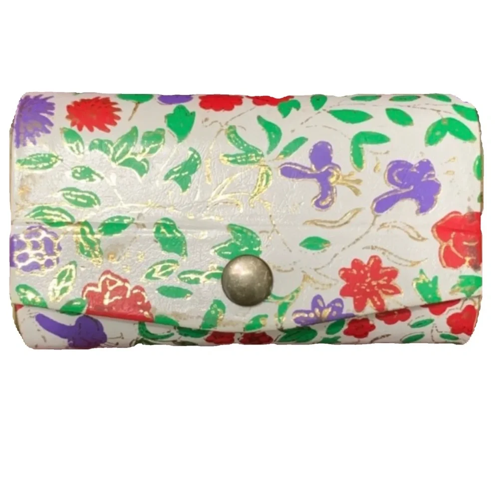 Vintage Floral Lipstick Case - Dual with Mirror